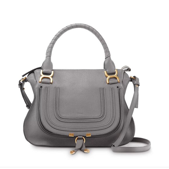 EXCELLENT CONDITION*** Chloé Marcie Medium Leather Satchel w/Gold Hardware - Picture 1 of 16